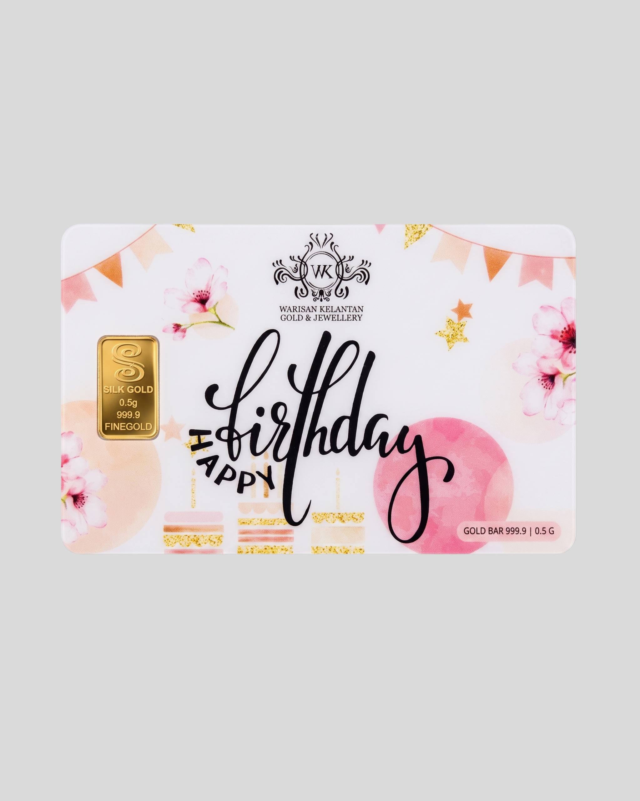 Gold Bar Happy Birthday (0.5G)