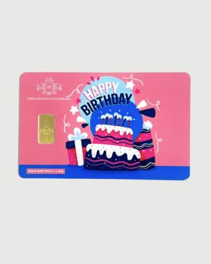 Gold Bar Happy Birthday (0.25G)