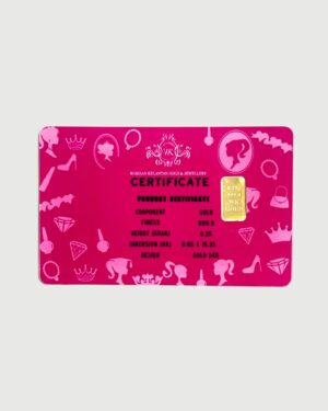 Alternative view of Gold Bar Princess (0.25G)